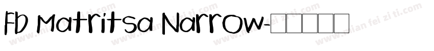 Fb Matritsa Narrow字体转换